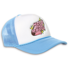 Load image into Gallery viewer, Baby Blue Mesh Trucker Hat

