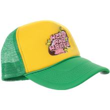Load image into Gallery viewer, Green &amp; Yellow Mesh Trucker Hat
