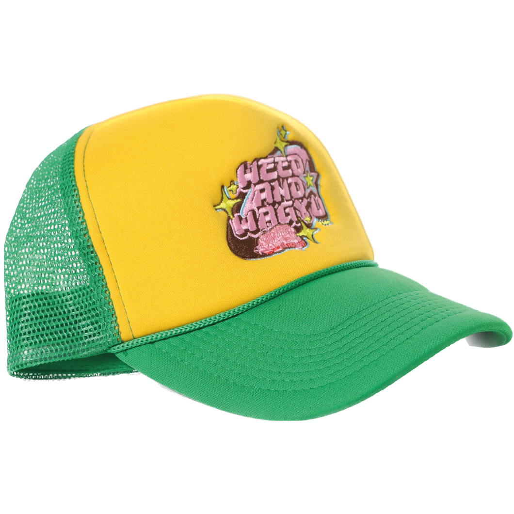 Green & Yellow Mesh Trucker Hat